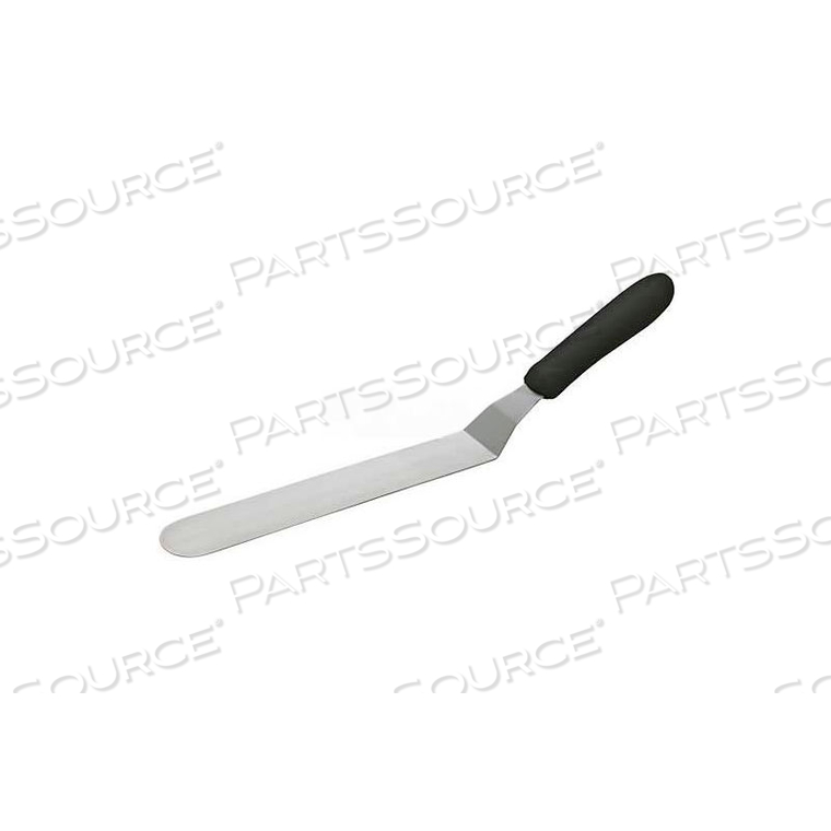 OFFSET SPATULAS, 9-1/2"L BLADE, BLACK POLYPROPYLENE HANDLE by Winco DWL International, LLC