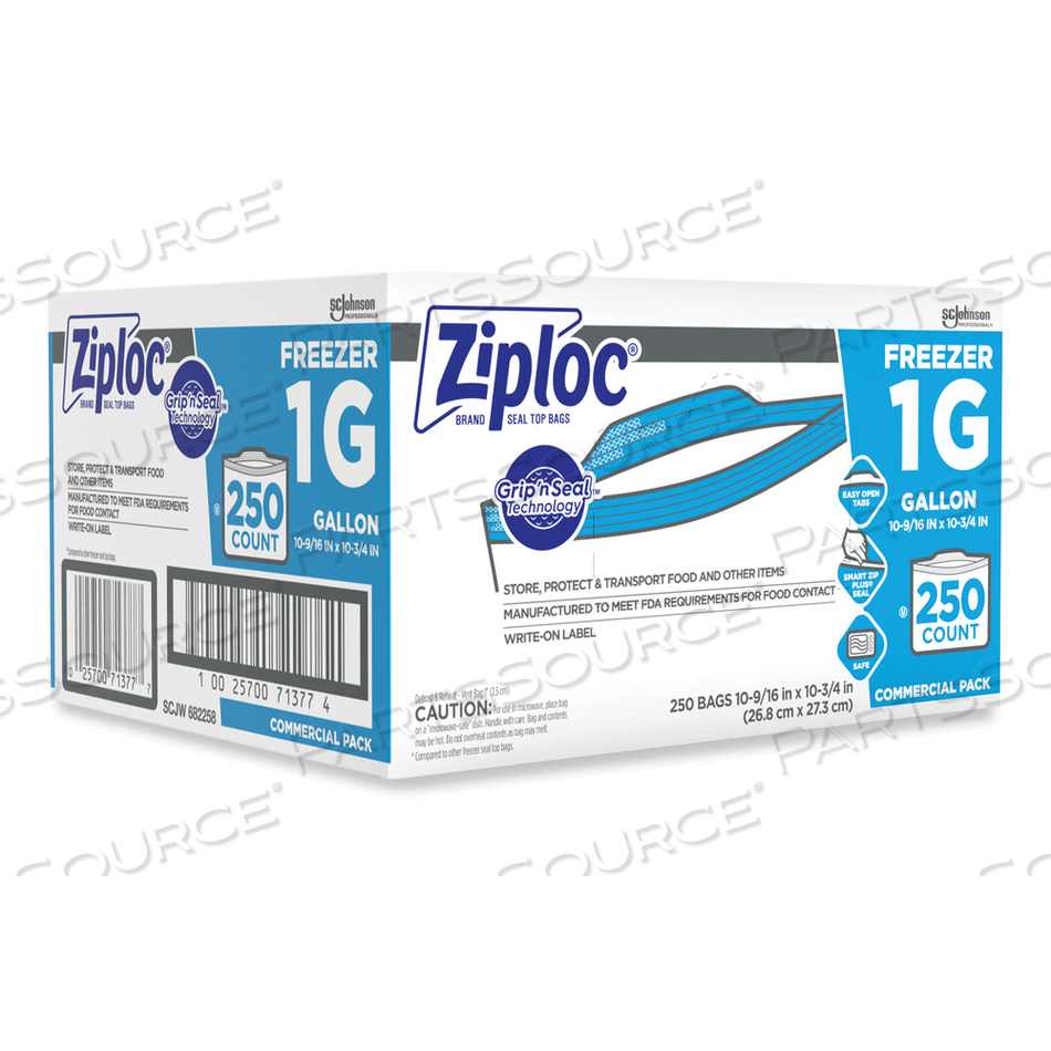 RECLOSABLE BAG GALLON LDPE PK250 by Ziploc RECLOSABLE BAG GALLON LDPE PK250 by Ziploc