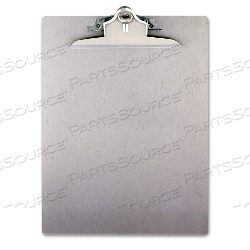 RECYCLED ALUMINUM CLIPBOARD WITH HIGH-CAPACITY CLIP, 1" CLIP CAPACITY, HOLDS 8.5 X 11 SHEETS, SILVER by Saunders RECYCLED ALUMINUM CLIPBOARD WITH HIGH-CAPACITY CLIP, 1" CLIP CAPACITY, HOLDS 8.5 X 11 SHEETS, SILVER by Saunders