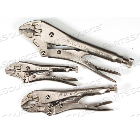 23072 WILLIAMS LOCKING PLIER SET, 3 PIECES 