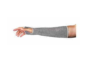 CUT-RESISTANT SLEEVE S GRAY/WHITE PR by Tenactiv