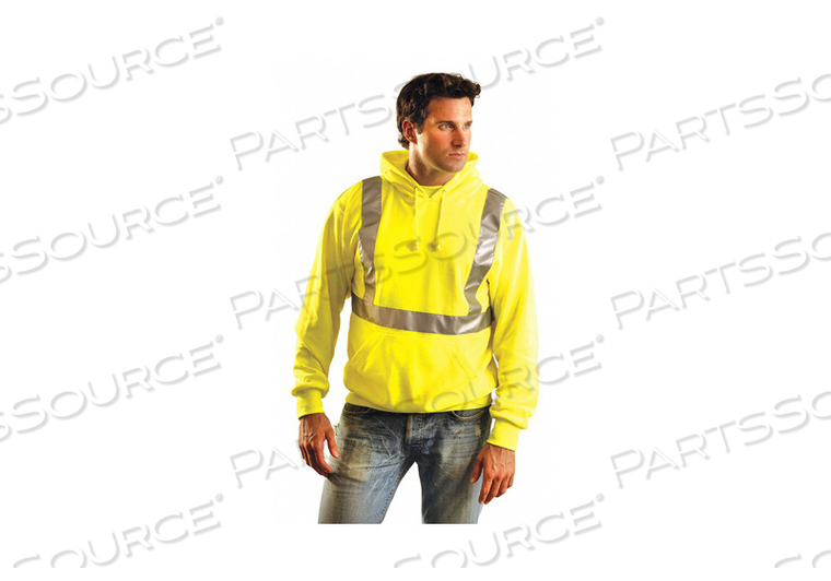 CLASSIC LIGHTWEIGHT HOODIE, CLASS 2, HI-VIS YELLOW, ANSI, CLASS 2, 5XL by Occunomix