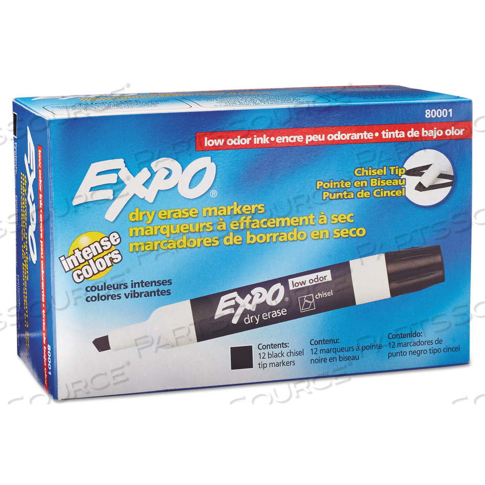 F8498 DRY ERASE MARKER CHISEL PK12 by Expo