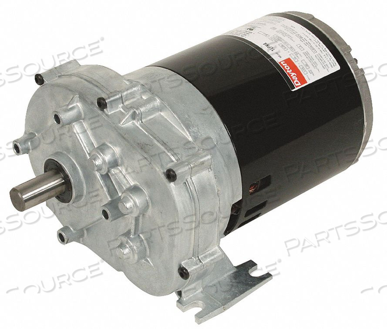 AC GEARMOTOR, NUMBER OF OUTPUT SHAFTS 1, MOTOR TYPE SPLIT-PHASE, MOTOR ENCLOSURE OPEN DRIPPROOF, NAMEPLATE SPEED 60 RPM, MAXIMUM TORQUE 200  by DAYTON ELECTRIC MANUFACTURING CO