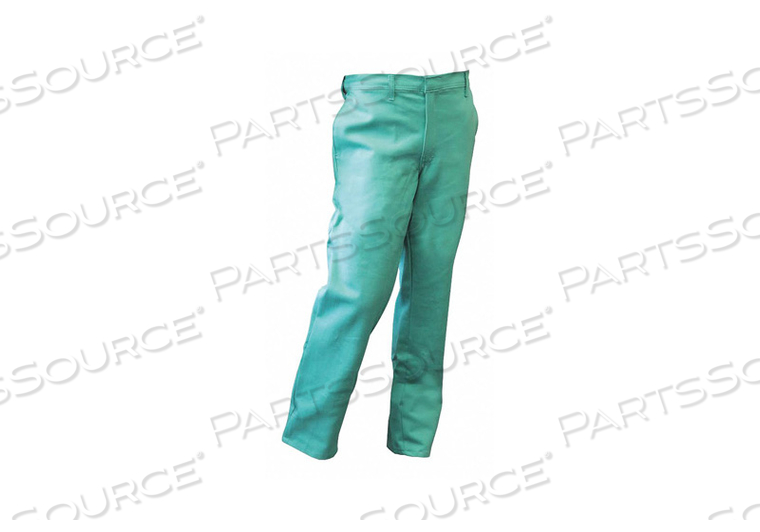 PANTS WAIST 38 INSEAM 32 GREEN ZIPPER by Chicago Protective Apparel PANTS WAIST 38 INSEAM 32 GREEN ZIPPER by Chicago Protective Apparel