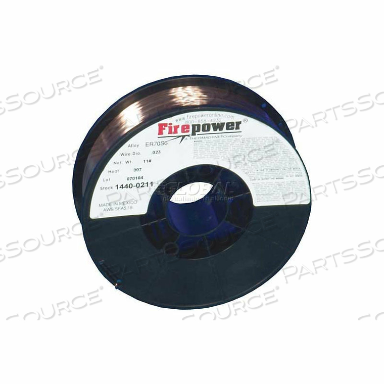 FIREPOWER ER70S-6 MILD STEEL SOLID MIG WELDING WIRE - .023" - 11 LB. SPOOL 