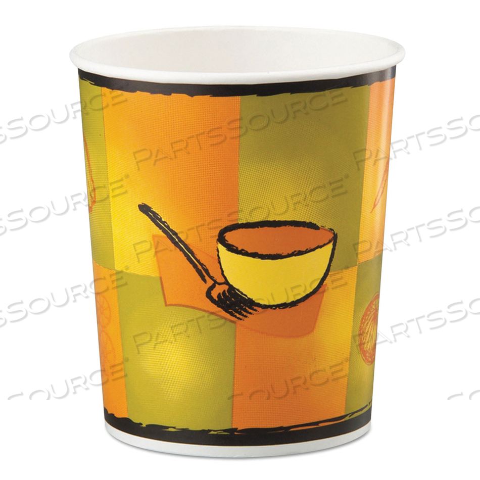 STREETSIDE SQUAT PAPER FOOD CONTAINER, STREETSIDE DESIGN, 32 OZ by Chinet