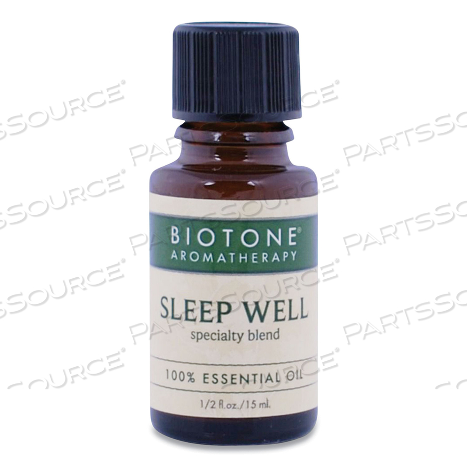 SLEEP WELL ESSENTIAL OIL,  0.5 OZ BOTTLE, WOODSY SCENT 