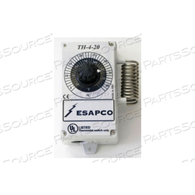 CORROSIVE ENVIRONMENT VOLTAGE THERMOSTAT - FOR INFRARED TUBE HEATERS by Sunstar Heating Products Inc