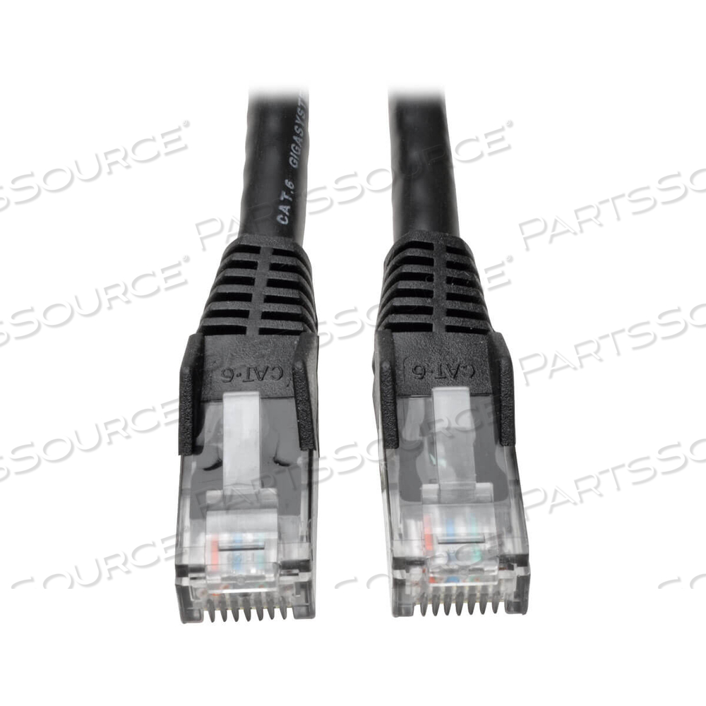 ETHERNET CABLE, CAT6 GIGABIT SNAGLESS MOLDED (UTP), RJ45 M/M, BLACK, ROUND, 20 FT by Tripp Lite