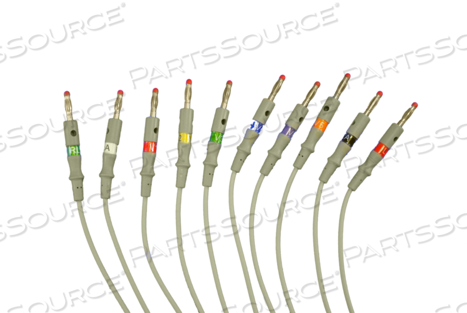 MORTARA 11 FT 10 LEAD BURDICK ECG CABLE 