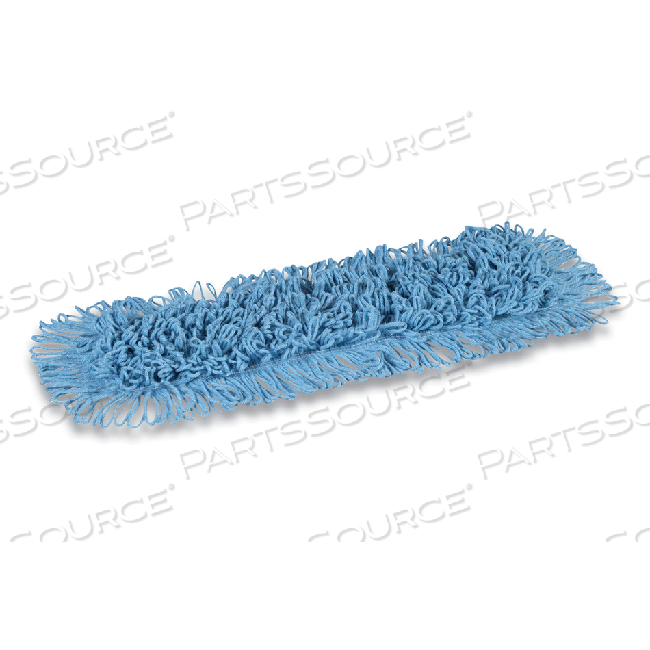 LOOPED-END DUST MOP HEAD, COTTON, 24 X 5, BLUE 