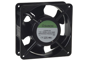 COMAIR COOLING FAN, 115 VAC, 18 W, 105 CFM, 2900 RPM, ALUMINUM FRAME, POLYBUTYLENE TEREPHTHALATE BLADE, CE, CUR, TUV, UL COMPLIANT by Comair Rotron (Digi-Key)