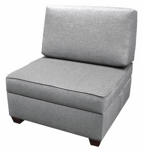 STORAGE CHAIR 30 W GRAY UPHOLSTERY by Duobed