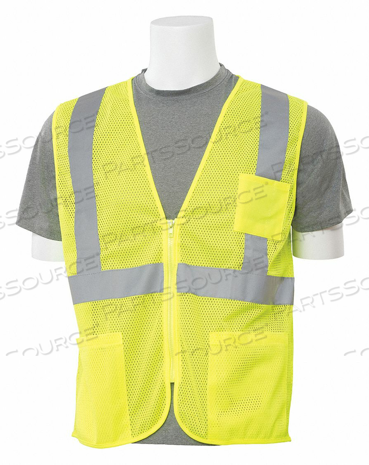 SAFETY VEST ECONOMY HI-VIZ LIME XS by ERB Safety