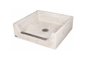 MOP SINK MARBLE WITHOUT FAUCET FLOOR by Terrazzo-Ware