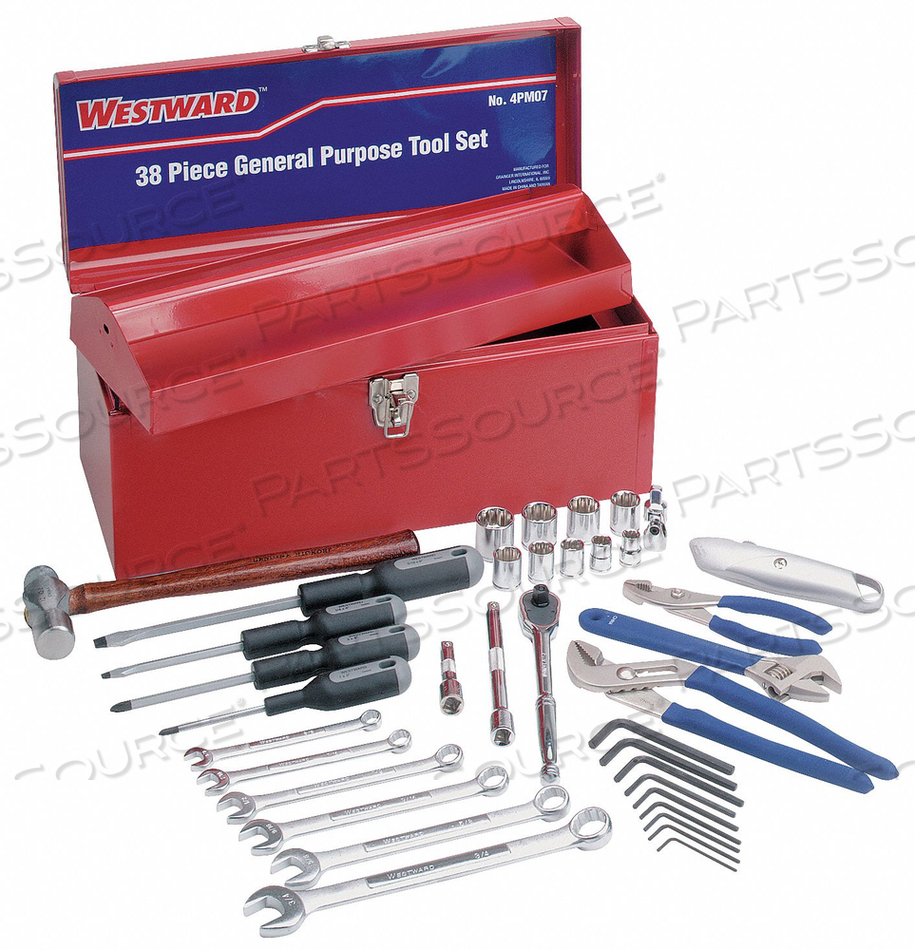 MASTER TOOL SET SAE 38 PCS. by Westward MASTER TOOL SET SAE 38 PCS. by Westward