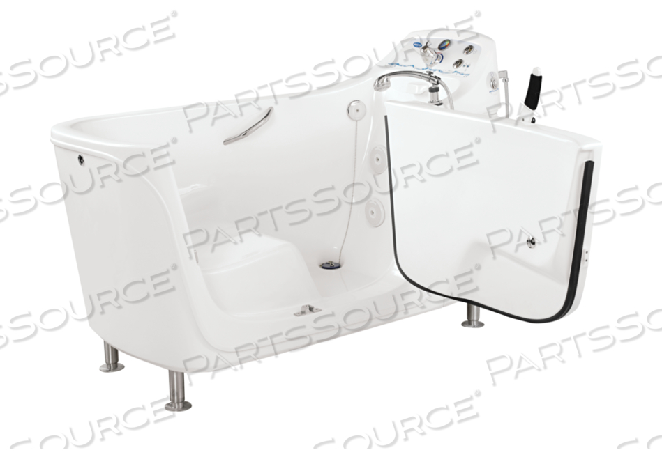 FREESTANDING SIDE-ENTRY BATHING TUB, WHITE 