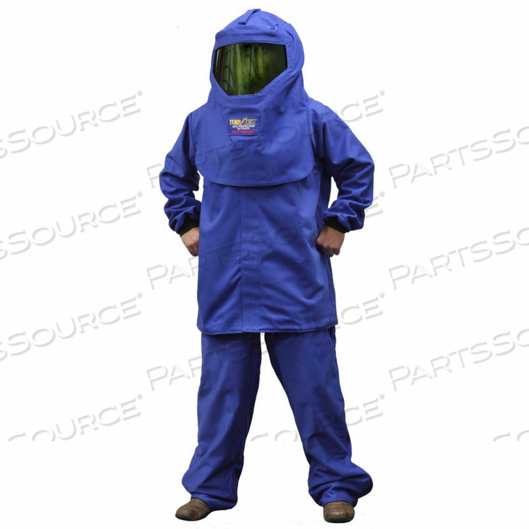 STANDARD HRC 2 ARC CLOTHING KIT (35" COAT, BIB OVERALLS, HOOD, HARD HAT, BAG) by Stanco Manufacturing, Inc. STANDARD HRC 2 ARC CLOTHING KIT (35" COAT, BIB OVERALLS, HOOD, HARD HAT, BAG) by Stanco Manufacturing, Inc.