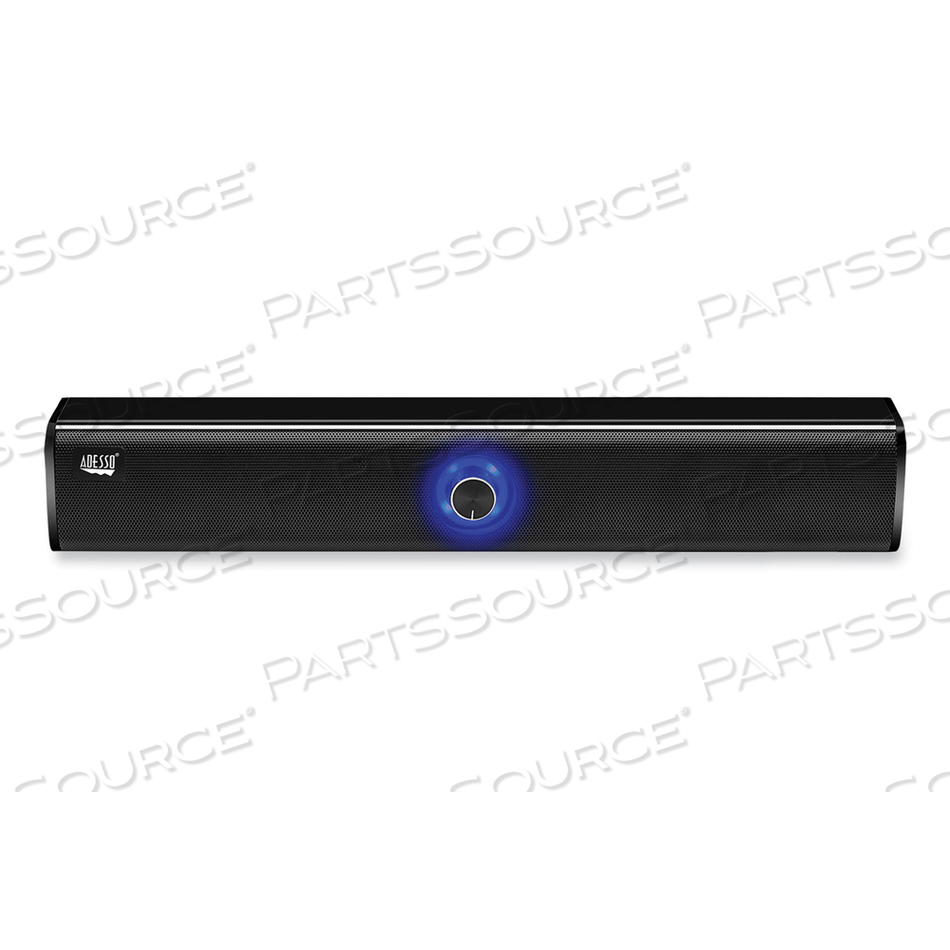 WIRELESS MULTIMEDIA SOUNDBAR SPEAKER 20W XTREAM S6, BLACK by Adesso, Inc.