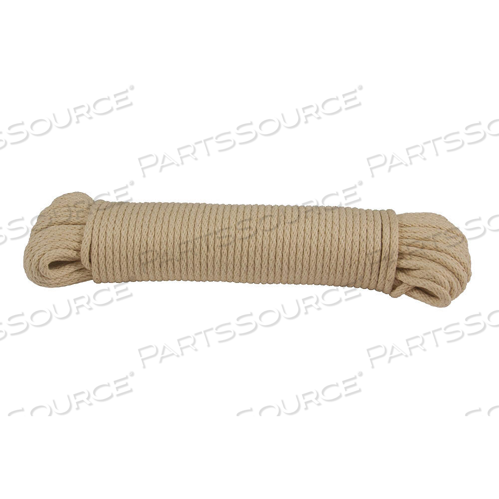GENERAL PURPOSE UTILITY ROPE, BRAID, 5/16 IN DIA, 240 LB WORKING LOAD LIMIT, COTTON by Approved Vendor GENERAL PURPOSE UTILITY ROPE, BRAID, 5/16 IN DIA, 240 LB WORKING LOAD LIMIT, COTTON by Approved Vendor