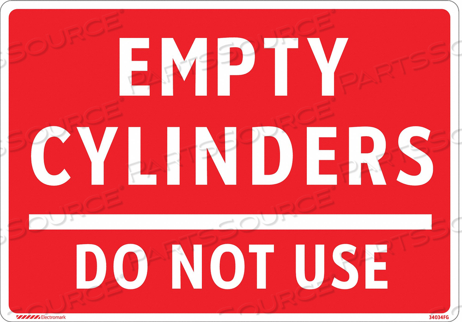 GAS CYLINDER SIGN LABEL 10 IN W 7 IN H by Electromark