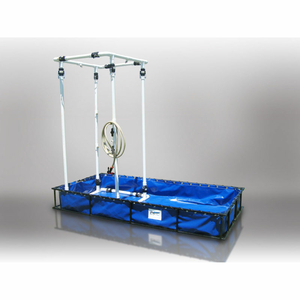 ALUMINUM/PVC DECONTAMINATION POOL WITH SHOWER ALFDP-55WS - 60"LX84"WX205"H 180 GAL CAP. BLUE by Husky Portable Containment ALUMINUM/PVC DECONTAMINATION POOL WITH SHOWER ALFDP-55WS - 60"LX84"WX205"H 180 GAL CAP. BLUE by Husky Portable Containment