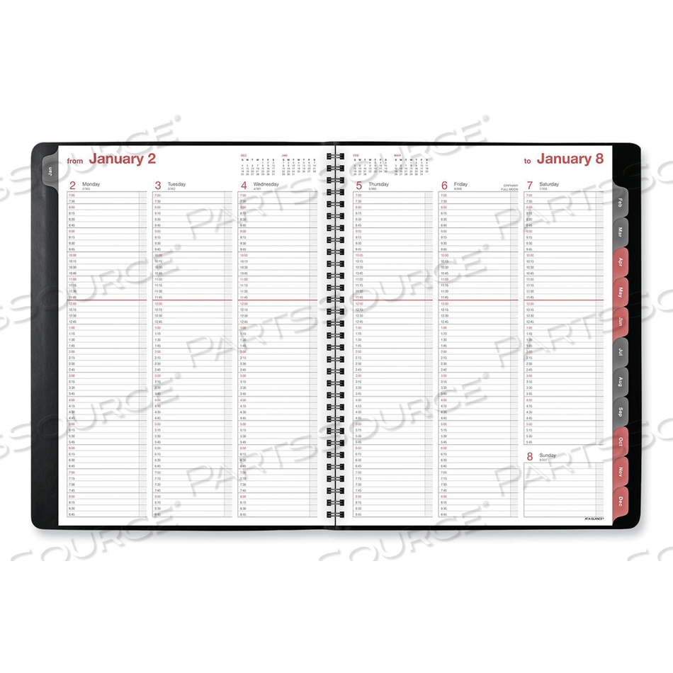 FASHION WEEKLY/MONTHLY PLANNER, 11 X 8.5, BLACK COVER, 12-MONTH (JAN TO DEC): 2023 