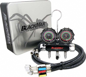 MECHANICAL MANIFOLD GAUGE SET 2 VALVES by Blackmax