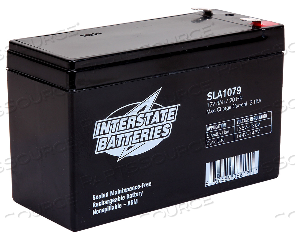 BATTERY UPS, SEALED LEAD ACID, 12V, 8.0 AH 