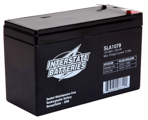 BATTERY UPS, SEALED LEAD ACID, 12V, 8.0 AH by Interstate All Battery