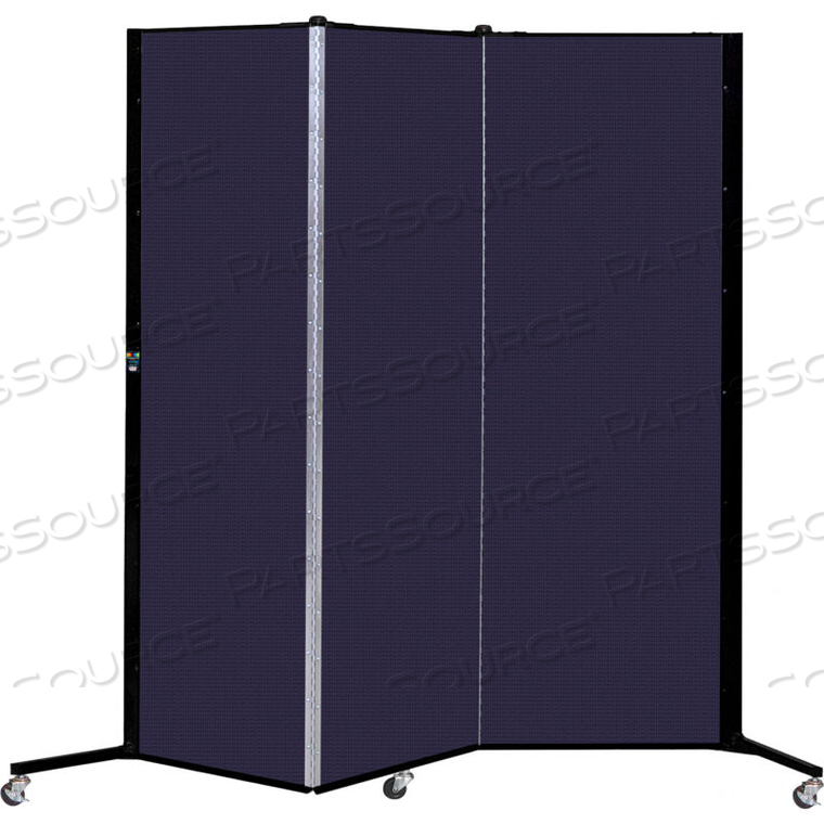 HEALTHFLEX PORTABLE MEDICAL PRIVACY SCREEN, 3-PANEL, NAVY by Screenflex