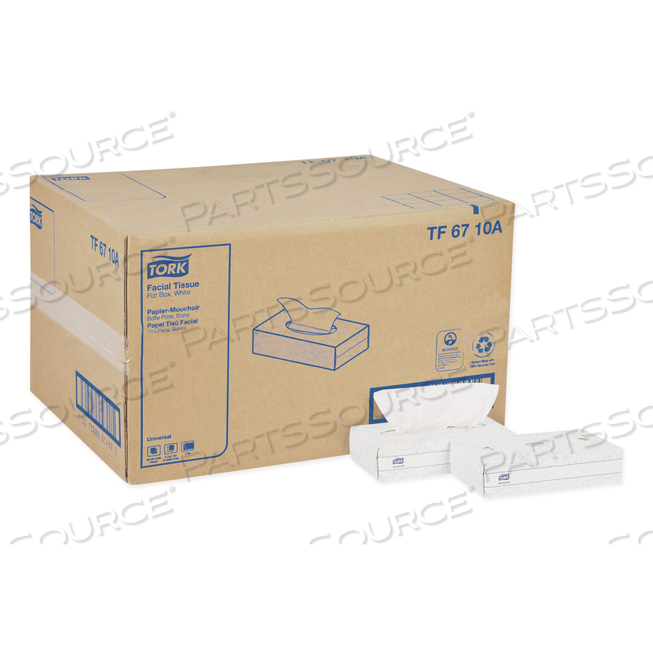 UNIVERSAL FACIAL TISSUE, 2-PLY, WHITE/BOX by Tork UNIVERSAL FACIAL TISSUE, 2-PLY, WHITE/BOX by Tork