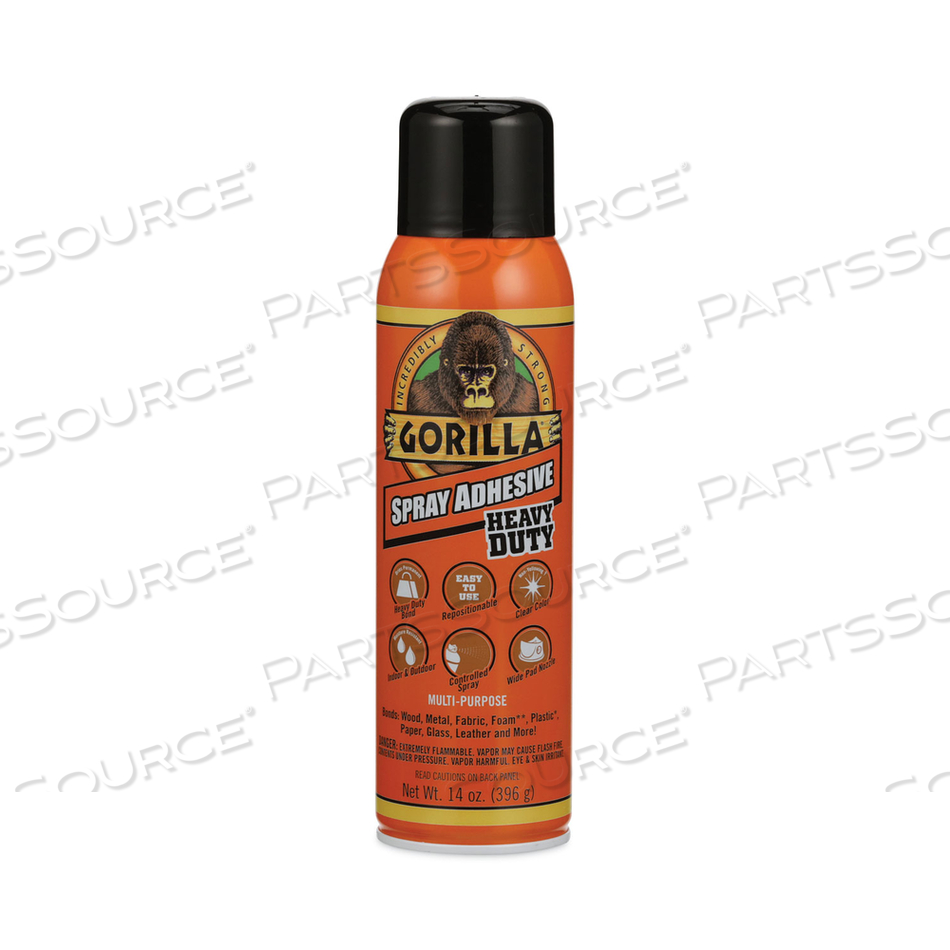 SPRAY ADHESIVE, 14 OZ, DRIES CLEAR by Gorilla Glue SPRAY ADHESIVE, 14 OZ, DRIES CLEAR by Gorilla Glue