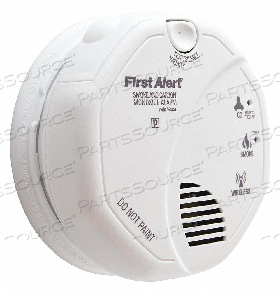 SMOKE/CARBON MONOXIDE DETECTOR (2) AA BATTERY WIRELESS, RF INTERCONNECT by BRK Brands