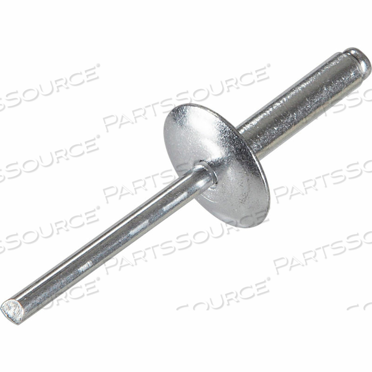 POP BLIND RIVET - 1/8 X 4-2 - FLANGE HEAD - UP TO 1/8" GRIP - ALUMINUM/ALUMINUM - USA - PKG OF 500 