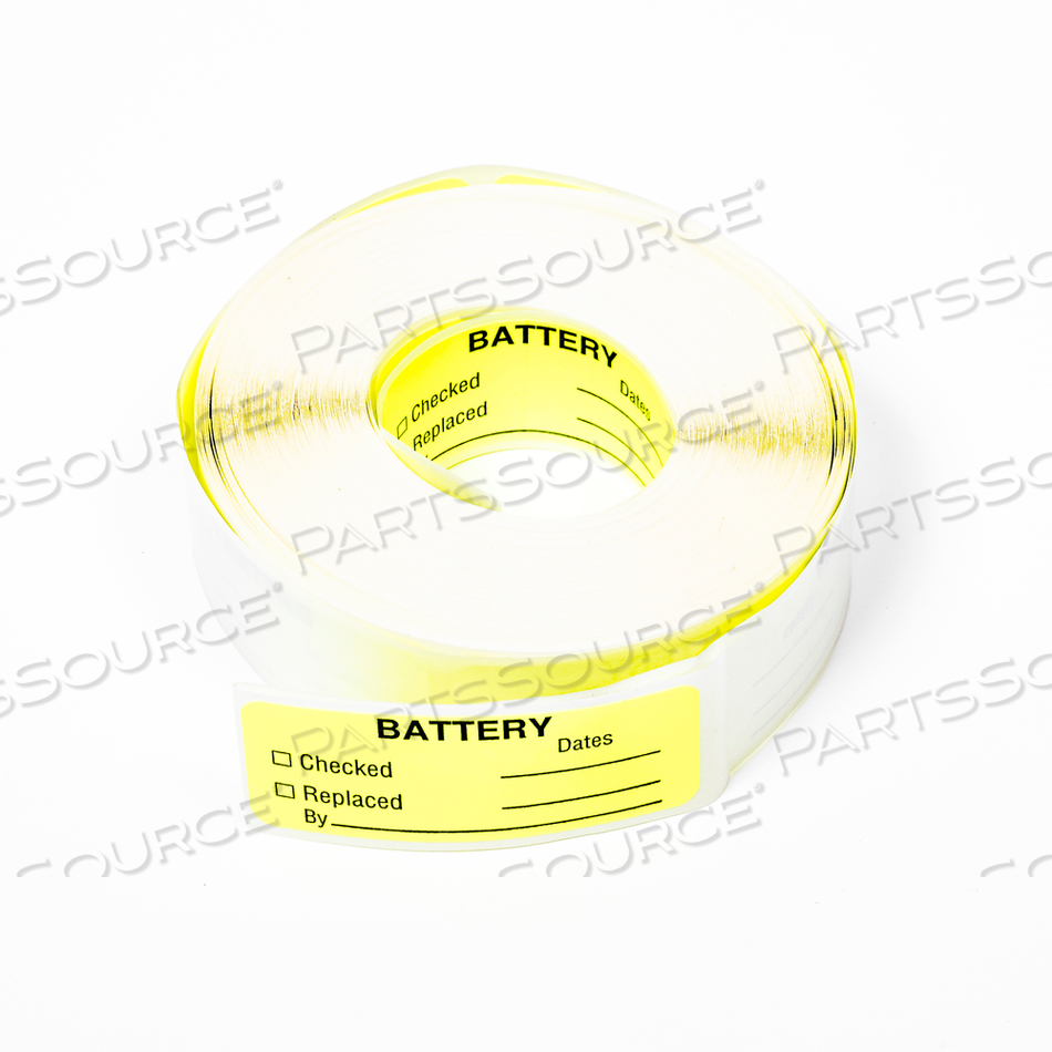 MAINTENANCE LABEL, REMOVABLE, 2-1/4IN WIDTH, 7/8IN HEIGHT, FLUORESCENT YELLOW, FLUORESCENT PAPER, -65 TO +180 TEMPERATURE RANGE by United Ad Label