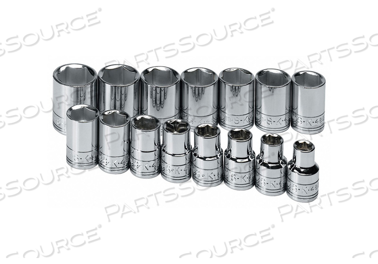 SOCKET SET METRIC 1/2 IN DR 15 PC by SK Professional Tools SOCKET SET METRIC 1/2 IN DR 15 PC by SK Professional Tools