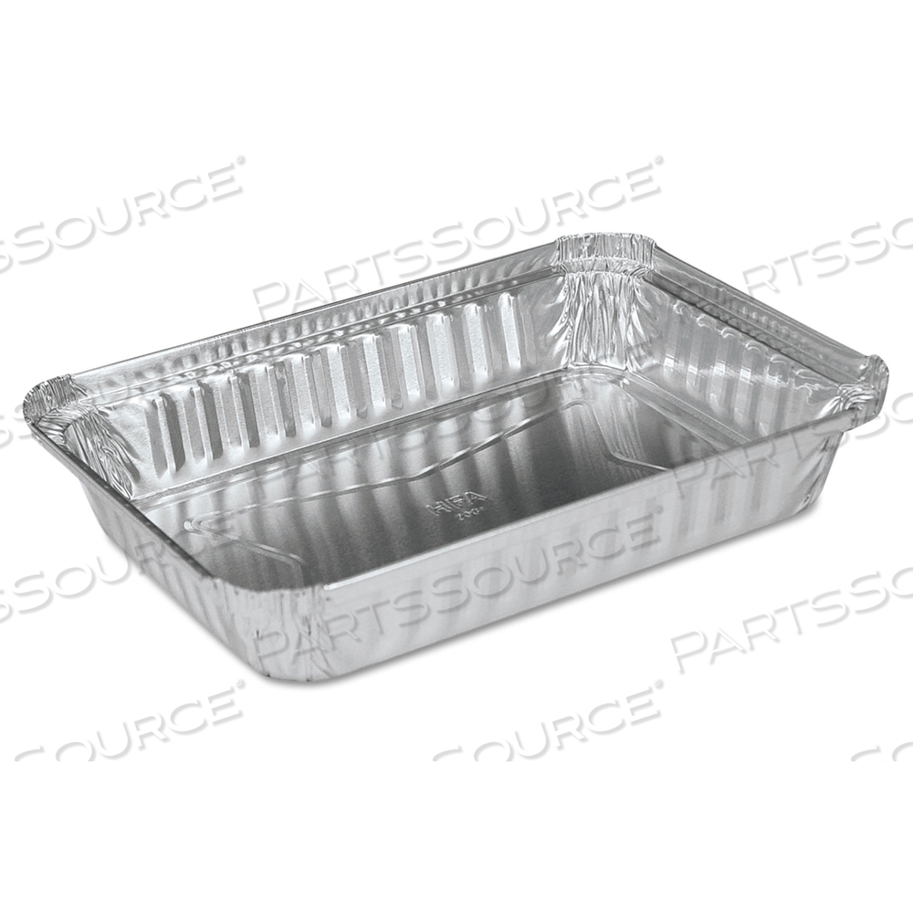 ALUMINUM OBLONG PAN, SHALLOW, 1.5-LB CAPACITY, 6 X 8.59 X 1.25, SILVER by HFA