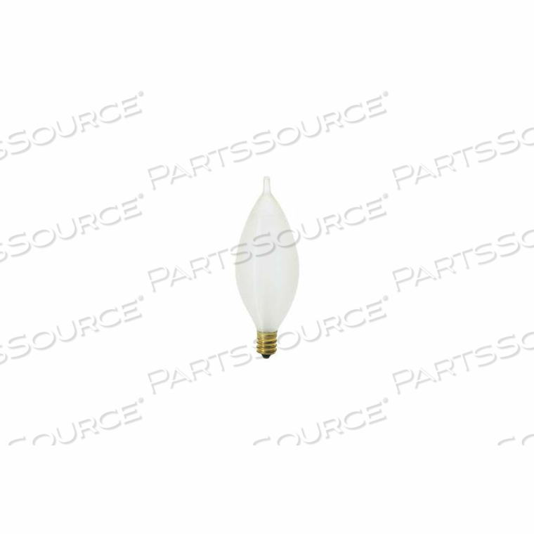 40C11 40W INCANDESCENT W/ CANDELABRA BASE BULB by Satco 40C11 40W INCANDESCENT W/ CANDELABRA BASE BULB by Satco