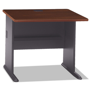 SERIES A COLLECTION WORKSTATION DESK, 35.63" X 26.88" X 29.88", HANSEN CHERRY/GALAXY by Bush Industries