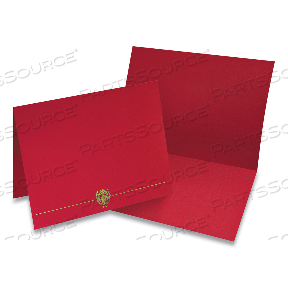 CLASSIC CREST CERTIFICATE COVERS, 9.38 X 12, RED by Great Papers