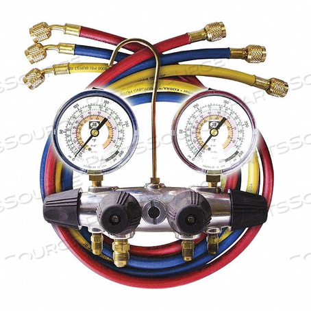 MECHANICAL MANIFOLD GAUGE SET 4 VALVES by JB Industries MECHANICAL MANIFOLD GAUGE SET 4 VALVES by JB Industries