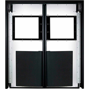 EXTRA HEAVY DUTY DOUBLE PANEL IMPACT TRAFFIC DOOR 5'W X 8'H WHITE by Aleco