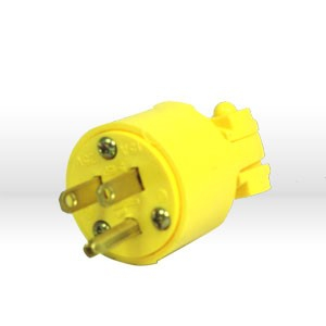 04867 SOUTHWIRE REPLACEMENT PLUGS, NEMA 5-15P,AMPS 15,VOLTAGE 125 VAC,YELLOW,VINYL MALE PLUG by Southwire Company, LLC