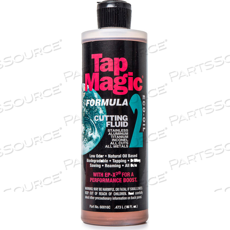 TAP MAGIC FORMULA 2 ECO-OIL CUTTING FLUID - 16 OZ. - PKG OF 12 - 