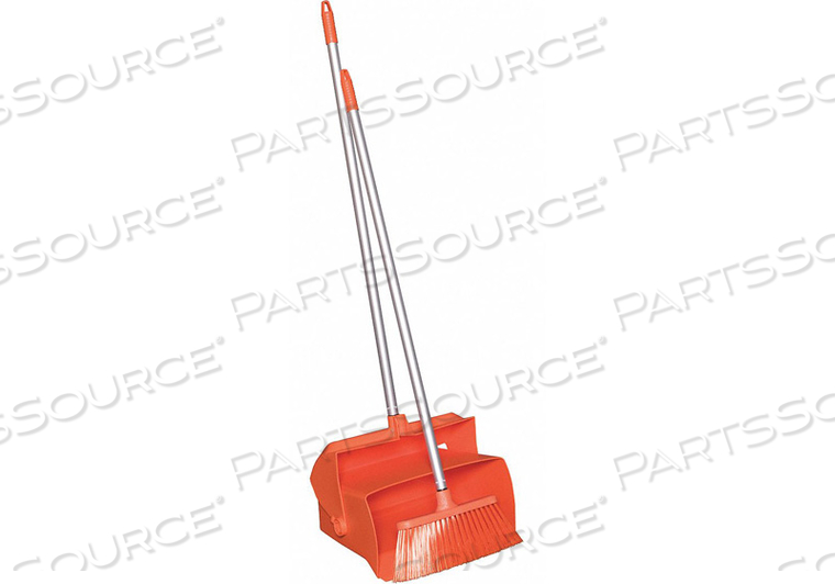 LOBBY DUST PAN AND BROOM SET ORANGE by Remco