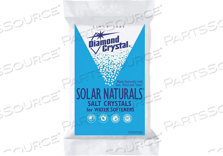 WATER SOFTENER SALT SOLAR NATURALS 50 LB by Diamond Crystal
