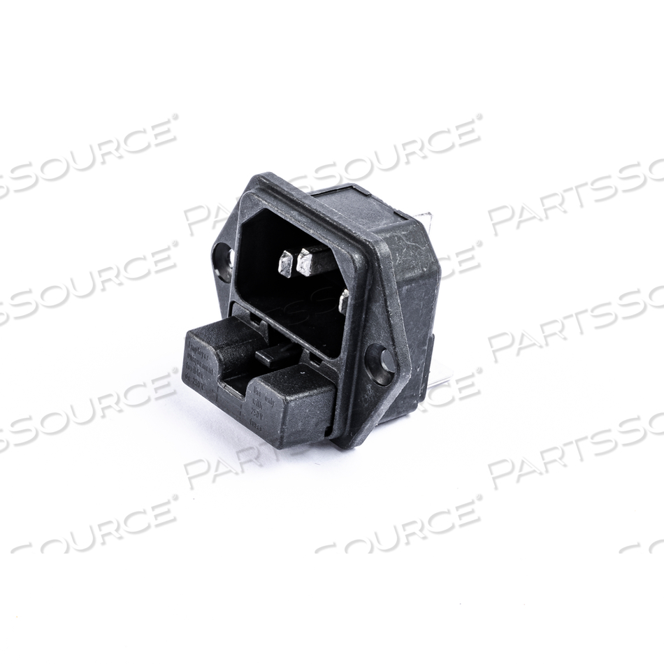 IEC CONNECTOR WITH 2 POLE FUSE HOLDER by Burton Medical
