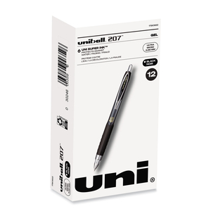 207 SIGNO GEL ULTRA MICRO GEL PEN, RETRACTABLE, EXTRA-FINE 0.38 MM, BLACK INK, SMOKE BARREL by Uni-Ball